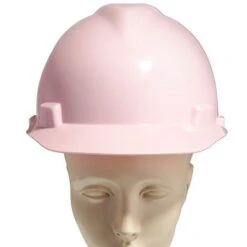 MSA Hard Hats: Women's Pink 454 495862 V Guard Hard Hat -Work Clothes Store v guard dp54 pink f 01
