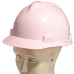 MSA Hard Hats: Women's Pink 454 495862 V Guard Hard Hat -Work Clothes Store v guard dp54 pink p 01