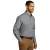 Port Authority Shirts: Men's Gusty Grey W100 GGY Carefree Poplin Shirt 1 Port Authority Shirts: Men's Gusty Grey W100 GGY Carefree Poplin Shirt -Work Clothes Store w100 gustygrey model 3q 072017