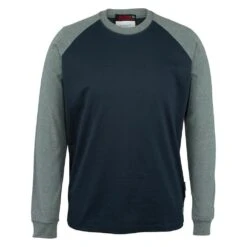 Wolverine Apparel: Men's W1207020 417 Navy FR Brower Long Sleeve Tee Shirt