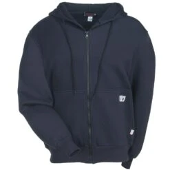 Wolverine Sweatshirts: Men's W1203310 417 Flame-Resistant Hooded FireZerO Sweatshirt -Work Clothes Store wolverine w1203310 417 f 01