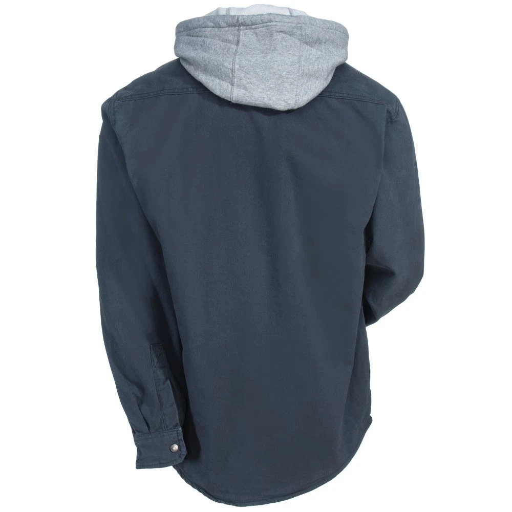 Wolverine Shirts: Men's W1203890 045 Grey Overman Hooded Shirt Jacket 3 Wolverine Shirts: Men's W1203890 045 Grey Overman Hooded Shirt Jacket