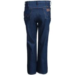 Wrangler Jeans: Men's Navy 935 NAV Cowboy Cut Slim Fit Boot Cut Jeans -Work Clothes Store wrangler 0935nav b 01