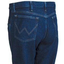 Wrangler Jeans: Men's Antique Navy 35001 AN Rugged Wear Relaxed Fit Work Jeans -Work Clothes Store wrangler 35001an l 01