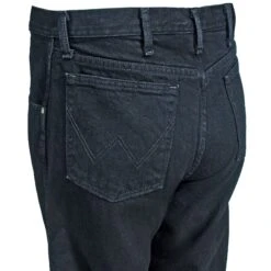 Wrangler Jeans: Men's Black 39902 OB Rugged Wear Classic Fit Jeans -Work Clothes Store wrangler 39902ob l 01