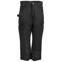 Wrangler Riggs Pants: Men's 3W060 BL Black Ripstop Ranger Pants -Work Clothes Store wrangler 3w060st f 01