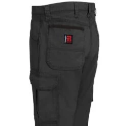 Wrangler Riggs Pants: Men's 3W060 BL Black Ripstop Ranger Pants -Work Clothes Store wrangler 3w060st l 01