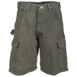 Wrangler Riggs Shorts: Men's Loden Green 3W360 LD Cotton Ripstop Ranger Shorts -Work Clothes Store wrangler 3w360 ld f 01