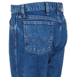 Wrangler Jeans: Men's Stonewashed FR13MMS Flame Resistant Denim Jeans -Work Clothes Store wrangler fr13mms l 01